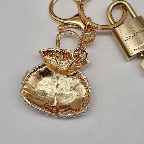Authentic Louis Vuitton Lock & Key with unbranded Bagcharm, Keycharm, Keychain - Picture 4 of 8